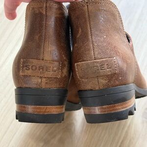 Sorel Tan Suede Slip-On Shoes